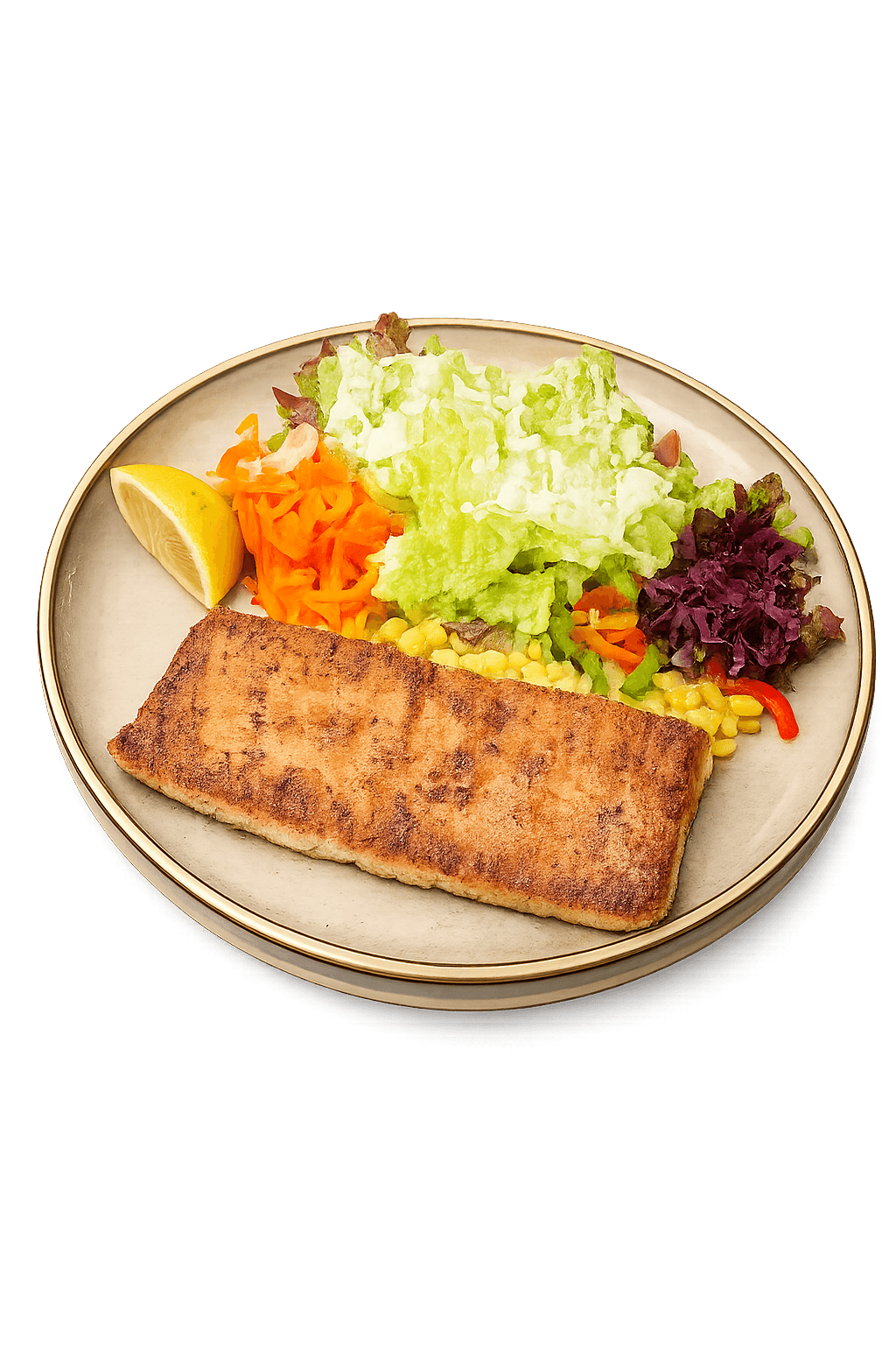 Schweins Cordon bleu mit Pommes Frites oder Salat